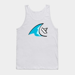 Boat in the waves Tank Top